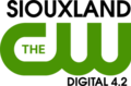 The CW network logo in green. Above it is the word "Siouxland" in black, right aligned. Beneath in black are the words "Digital 4.2", right aligned.