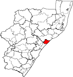 Municipalità locale di Mandeni – Mappa