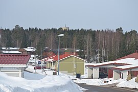 2000-luvulla rakennettuja pientaloja Kaakkolammella.