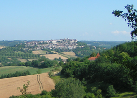 A general view of Lauzerte