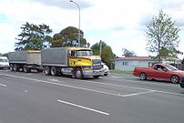 A Mack Truck on Lincoln Road, Henderson, Waitakere City, New Zealand.