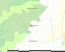 Mapa obce Dieffenthal