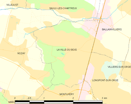 Mapa obce La Ville-du-Bois