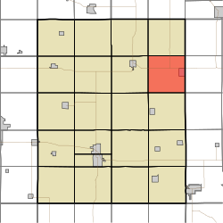 Location of Clark Township in Tama County