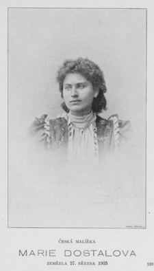 Marie Dostalová r. 1903. Archiv ÚČL AV ČR