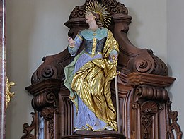 Alterbyld fan Sint-Sofia yn de Église Saint-Maurice fan Mommenheim (Elzas)