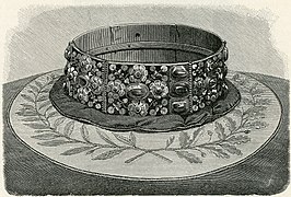 Reproduction de la Couronne de fer en 1894.