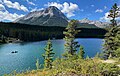 Northeast slope of Mt. Tecumseh from Chinook Lake (aka Allison Lake)