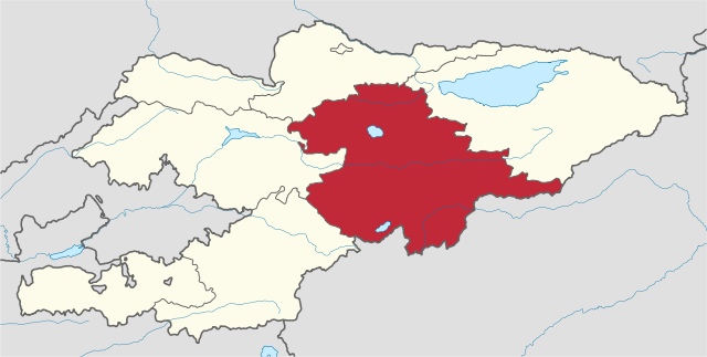 纳伦州在吉尔吉斯斯坦的位置