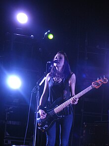 Fiorentino in a live performance at Bogotá, Colombia, on November 27, 2010