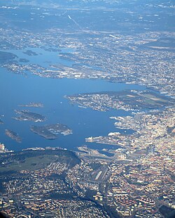 Oslo dall'aereo