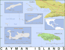 Cayman Adaları    konumu