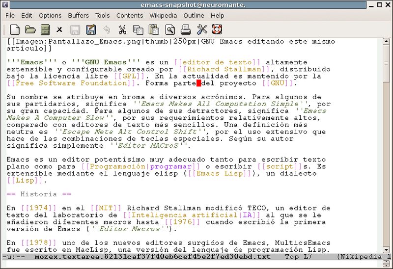 Archivo:Pantallazo Emacs.png