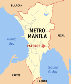 Pateros trong Metro Manila Coordinates: 10°12' N 117° E