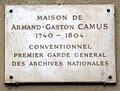 Plaque au no 17.