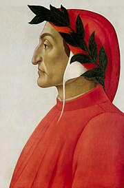 Portrait de Dante par Sandro Botticelli.