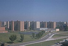 For many critics of high modernism, the Pruitt-Igoe housing project illustrated both the essential unlivability of Bauhaus-inspired box architecture, and the hubris of central planning. Its demolition on July 15, 1972, was the day "modern architecture died", according to Charles Jencks. Pruitt-Igoe-overview.jpg