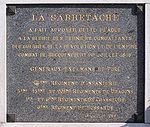 Plaque commémorative de la bataille de Rocquencourt