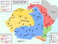 Die Entwicklung des rumänischen Territoriums zwischen 1861 und 1947