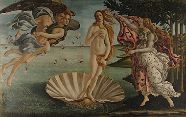 Sandro Botticelli (1486)- O nascimento da Venus