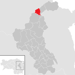 Lage der Gemeinde St. Kathrein am Hauenstein im Bezirk Weiz (anklickbare Karte)