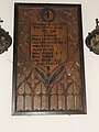 La plaque 1914-1919 dans l'église.