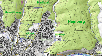 Hainberg am nordöstlichen Stadtrand Schweinfurts