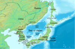 A Japán-tenger térképe