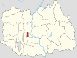 Location of Shengli Subdistrict within Shunyi District