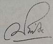 Signature de Étienne Pinte