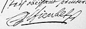 signature de Gaspard de Fieubet