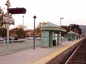 Simi valley train station at dusk from tracks.jpg