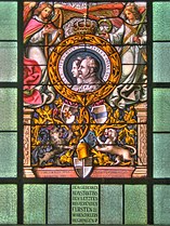 Прозорец в спомен за княз Константин в манастирската църква