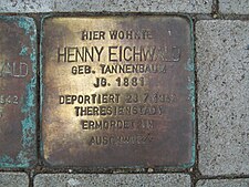 Stolperstein für Henny Eichwald in Hannover