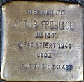 Stolperstein für Artur Fröhlich (Engelbertstraße 65)