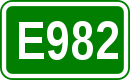 Zeichen der Europastraße 982