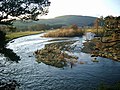 Mündung des Leithen Waters (Bildmitte rechts) in den Tweed