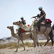 Februar 2006: UN-Soldaten beobachten die eritreisch-äthiopische Grenze (UNMEE-Mission)