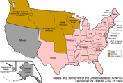 قلمروهای آمریکا از ۱۸۴۵ تا ۱۸۴۶