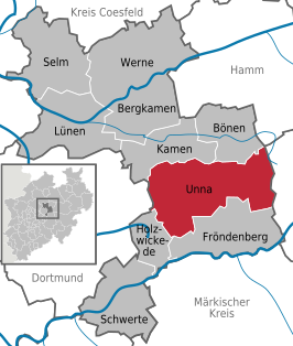 Kaart van Unna