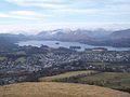 Keswick and Derwent Water seen from Latrigg summit.