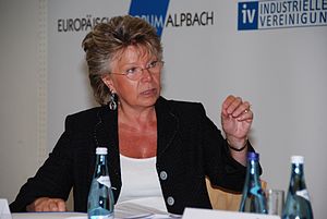 Deutsch: Viviane Reding auf dem Europäischen F...