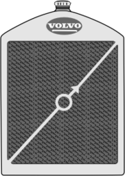 Volvo logotype (PRV-registr.) 1927.