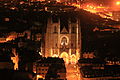 Vue de la Tour Bretagne, de nuit.