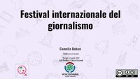 Festival internazionale del giornalismo, Perugia, 11 aprile 2018