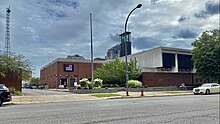 WGRZ-TV studios in downtown Buffalo, New York as seen in August 2021. WGRZ-TV studios, Buffalo, New York - 20210816.jpg