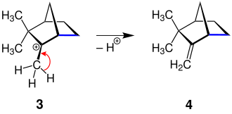 Mechanismus der Dehydratisierung von Isoborneol (Teil 2)