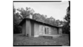 West (Rear, Facing Water Front) and North Side Elevation - Retreat House