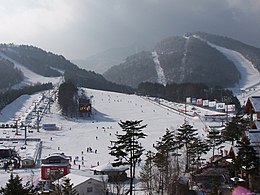 Skygebiet fan Pyeongchang