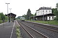 Bahnhof Wunsiedel-Holenbrunn, am linken Bahnsteig das ehemalige Gleis der Personenzüge in Richtung Selb